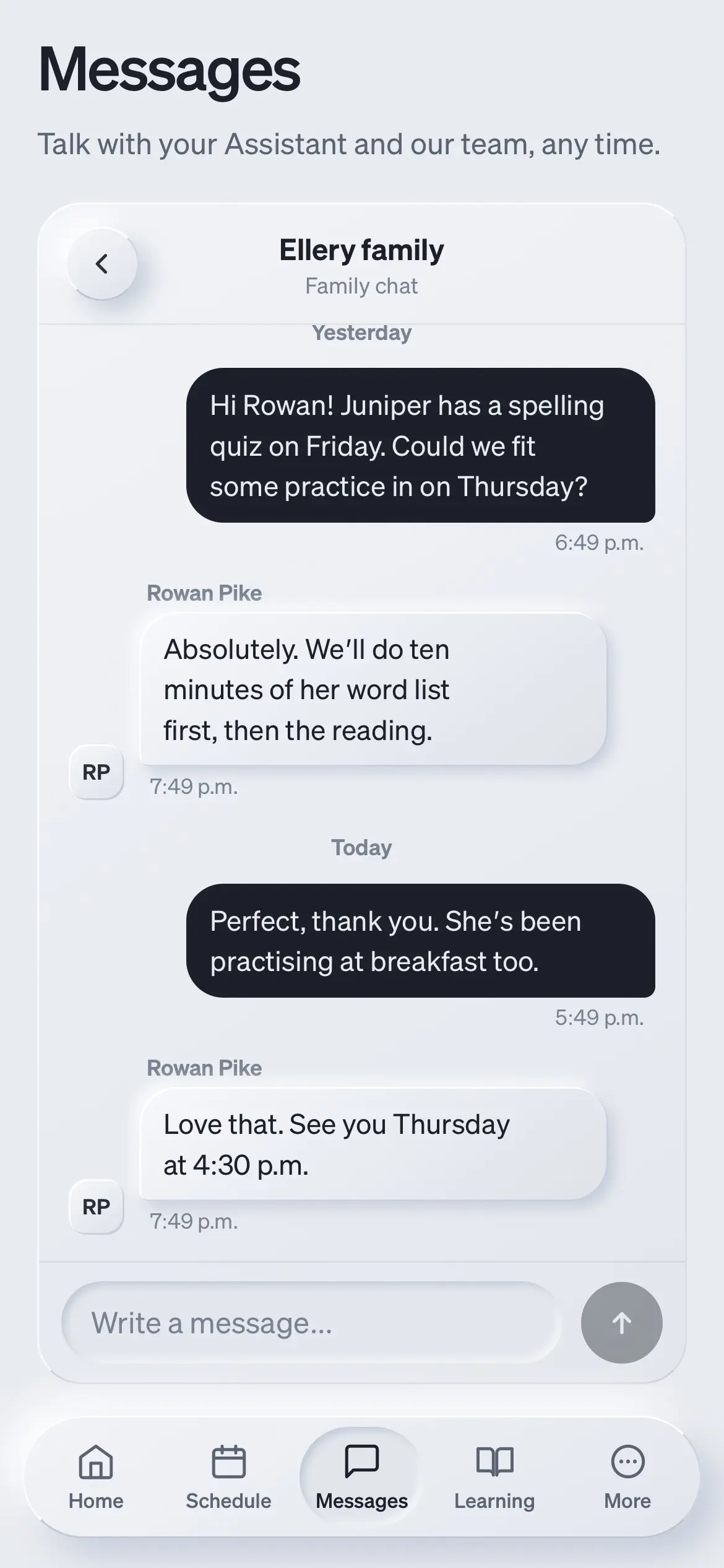 Messages