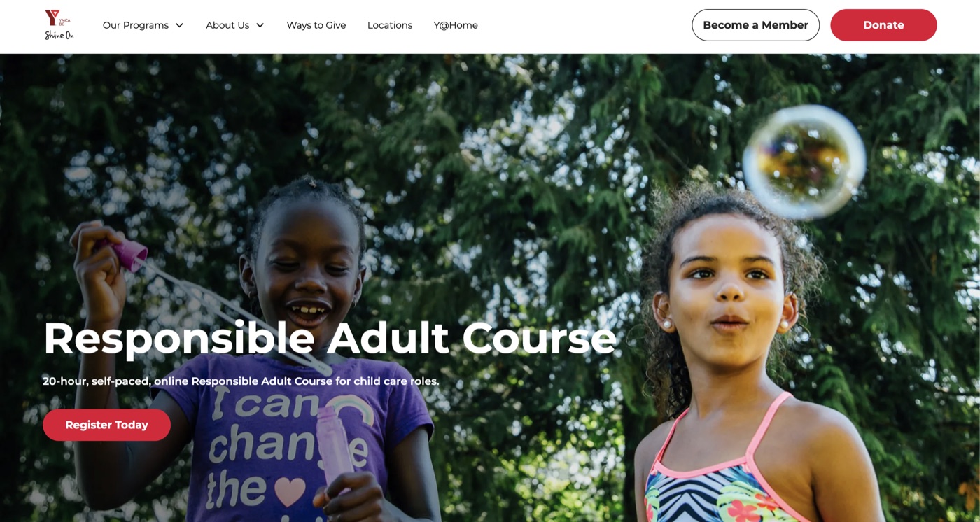 The course page